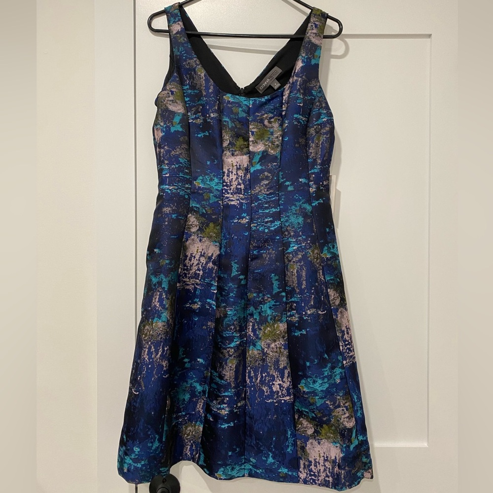 Unworn Donna Rico Blue Fit & Flare Dress - Size 8